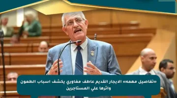 «تفاصيل مهمة» الإيجار القديم عاطف مغاوري يكشف أسباب الطعون وأثرها على المستأجرين